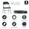 Flash Furniture HERCULES Series Double Braced Black Metal Folding Chair, PK4 4-BD-F002-BK-GG - alternate 5